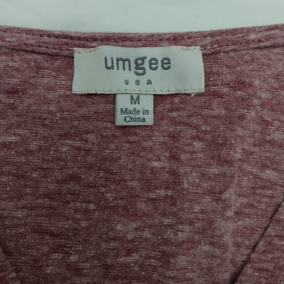 Umgee USA Women's M Pink Marled Knit Dolman Sleeve Twist Front Top - Picture 5 of 9